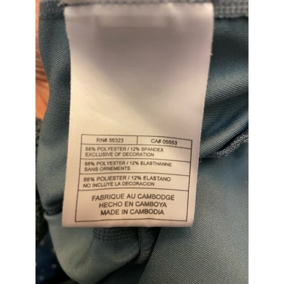 Nike Fit Dry Women's Grey Blue & Bright Blue Full Zip Athletic Collared Jacket - Picture 11 of 11